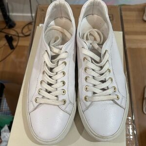 M. Gemi white leather sneakers. Will come with box and dust bag.